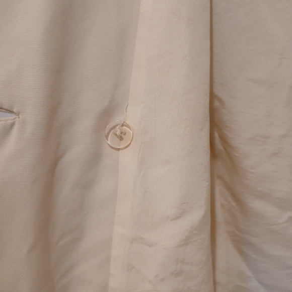 Vintage Count Romi Ivory/Khaki Trench Coat With Navy Details Size XS/S - Picture 14 of 16
